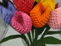 A15. 3D origami Tulipán