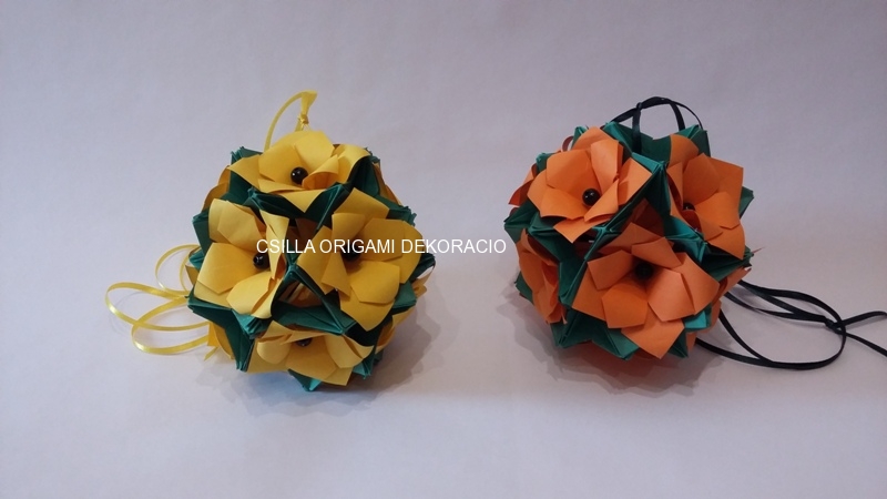 G6.sz. Kicsi Liliomos origami gömb