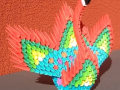 P.1: 3D origami Páva