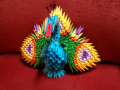 P.8: 3D origami Páva 3 szárnyas