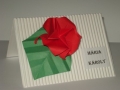 Ü1.Origami virágos ültetőkártya